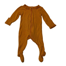 Load image into Gallery viewer, Unisex Baby Berry, orange pointelle cotton zip coverall / romper, GUC, size 0000,  