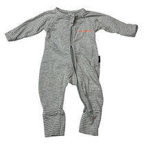 Load image into Gallery viewer, Unisex Bonds, striped zip wondersuit / zippy / romper, GUC, size 0000,  