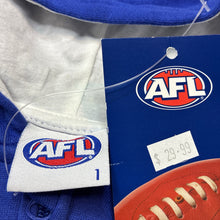 Load image into Gallery viewer, Unisex AFL, North Melbourne Kangaroos fleece lined zip hoodie sweater, NEW, size 1,  