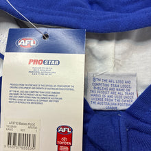 Load image into Gallery viewer, Unisex AFL, North Melbourne Kangaroos fleece lined zip hoodie sweater, NEW, size 1,  