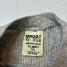 Load image into Gallery viewer, Unisex Bonds, RE-LOVED waffle cotton long sleeve top, GUC, size 0,  