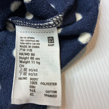 Load image into Gallery viewer, Girls Uniqlo, fleece pyjama top, wash fade, FUC, size 0-1,  