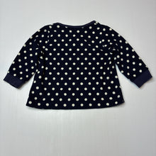 Load image into Gallery viewer, Girls Uniqlo, fleece pyjama top, wash fade, FUC, size 0-1,  
