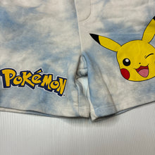 Load image into Gallery viewer, Unisex Pokemon, Pikachu fleece lined shorts, elasticated, EUC, size 8,  