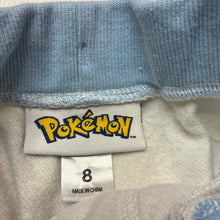 Load image into Gallery viewer, Unisex Pokemon, Pikachu fleece lined shorts, elasticated, EUC, size 8,  