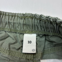 Load image into Gallery viewer, Boys Target, khaki cotton shorts, elasticated, wash fade, FUC, size 10,  