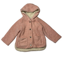 Load image into Gallery viewer, Girls Mango, fleece lined hooded jacket / coat, GUC, size 2,  