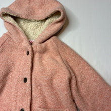 Load image into Gallery viewer, Girls Mango, fleece lined hooded jacket / coat, GUC, size 2,  