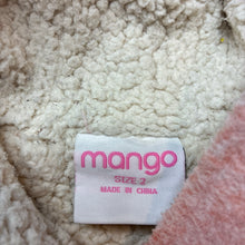Load image into Gallery viewer, Girls Mango, fleece lined hooded jacket / coat, GUC, size 2,  