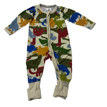 Load image into Gallery viewer, Boys Bonds, zip wondersuit / zippy / romper, dinosaurs, wash fade, FUC, size 00,  