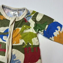 Load image into Gallery viewer, Boys Bonds, zip wondersuit / zippy / romper, dinosaurs, wash fade, FUC, size 00,  