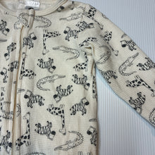 Load image into Gallery viewer, Unisex Dymples, waffle cotton zip coverall / romper, EUC, size 00,  