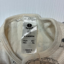 Load image into Gallery viewer, Unisex Dymples, waffle cotton zip coverall / romper, EUC, size 00,  
