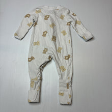Load image into Gallery viewer, Unisex Anko, stretchy zip coverall / romper, teddy bears, EUC, size 0000,  
