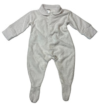 Load image into Gallery viewer, Unisex Tiny Little Wonders, white terry coverall / romper, EUC, size 000,  