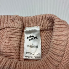 Load image into Gallery viewer, Girls Baby Berry, knitted cotton sweater / jumper, EUC, size 1,  