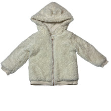 Load image into Gallery viewer, Girls Jack &amp; Milly, cotton lined fleece zip up hooded jacket, GUC, size 1,  
