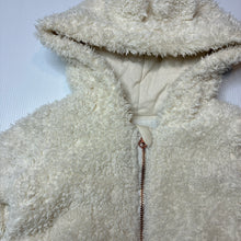 Load image into Gallery viewer, Girls Jack &amp; Milly, cotton lined fleece zip up hooded jacket, GUC, size 1,  