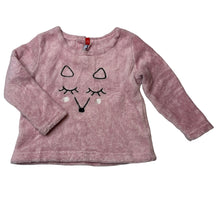 Load image into Gallery viewer, Girls Higgledee, pink fleece long sleeve top, GUC, size 1-2,  