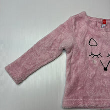 Load image into Gallery viewer, Girls Higgledee, pink fleece long sleeve top, GUC, size 1-2,  