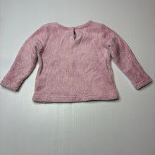 Load image into Gallery viewer, Girls Higgledee, pink fleece long sleeve top, GUC, size 1-2,  