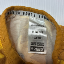 Load image into Gallery viewer, Unisex Bonds, zip wondersuit / zippy / romper, GUC, size 000,  