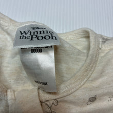 Load image into Gallery viewer, Unisex Disney, Winnie the Pooh zip romper, EUC, size 00000,  