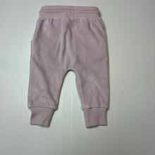 Load image into Gallery viewer, Girls Baby Berry, soft feel stretchy fleece pants / bottoms, GUC, size 0,  