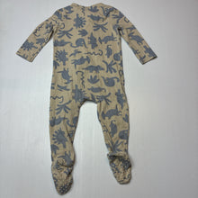 Load image into Gallery viewer, Boys Cotton On, stretchy zip coverall / romper, dinosaurs, GUC, size 0,  