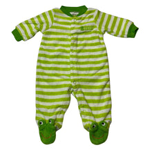 Load image into Gallery viewer, Unisex Carters, terry coverall / romper, frog, EUC, size 0000,  