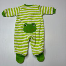 Load image into Gallery viewer, Unisex Carters, terry coverall / romper, frog, EUC, size 0000,  