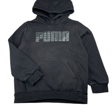 Load image into Gallery viewer, Unisex PUMA, fleece lined hoodie sweater, wash fade, FUC, size 9-10,  