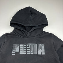 Load image into Gallery viewer, Unisex PUMA, fleece lined hoodie sweater, wash fade, FUC, size 9-10,  