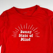 Load image into Gallery viewer, Girls Favourites, red cotton long sleeve tee / top, GUC, size 7,  