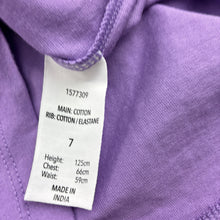 Load image into Gallery viewer, Girls Brilliant Basics, cotton long sleeve tee / top, marks back right sleeve, FUC, size 7,  