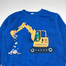 Load image into Gallery viewer, Boys Anko, fleece lined sweater / jumper, digger, FUC, size 5,  