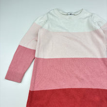 Load image into Gallery viewer, Girls Target, knitted cotton casual dress, GUC, size 3, L: 45cm