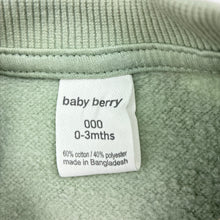 Load image into Gallery viewer, Unisex Baby Berry, fleece lined sweater / jumper, pandas, FUC, size 000,  
