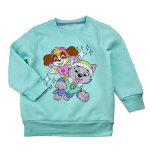 Load image into Gallery viewer, Girls Nickelodeon, Paw Patrol fleece lined sweater / jumper, pilling, no size, armpit to armpit: 32cm, shoulder to cuff: 33cm, FUC, size 3-4,  