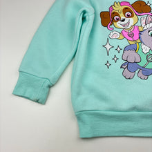 Load image into Gallery viewer, Girls Nickelodeon, Paw Patrol fleece lined sweater / jumper, pilling, no size, armpit to armpit: 32cm, shoulder to cuff: 33cm, FUC, size 3-4,  