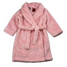 Load image into Gallery viewer, Girls Baby Berry, pink fleece dressing gown / bath robe, GUC, size 2,  