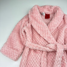 Load image into Gallery viewer, Girls Baby Berry, pink fleece dressing gown / bath robe, GUC, size 2,  