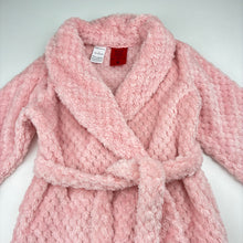 Load image into Gallery viewer, Girls Baby Berry, pink fleece dressing gown / bath robe, GUC, size 2,  