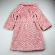 Load image into Gallery viewer, Girls Baby Berry, pink fleece dressing gown / bath robe, GUC, size 2,  
