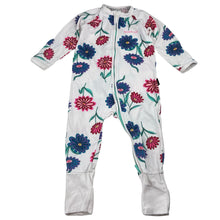 Load image into Gallery viewer, Girls Bonds, floral zip wondersuit / zippy / romper, FUC, size 0,  