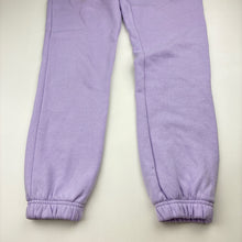 Load image into Gallery viewer, Girls Anko, purple fleece lined track pants, Inside leg: 66cm, light marks left leg, FUC, size 12,  
