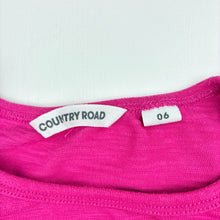 Load image into Gallery viewer, Girls Country Road, pink cotton long sleeve top, GUC, size 6,  