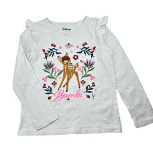 Load image into Gallery viewer, Girls Disney, Bambi cotton long sleeve tee / top, FUC, size 5,  