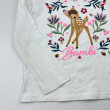 Load image into Gallery viewer, Girls Disney, Bambi cotton long sleeve tee / top, FUC, size 5,  