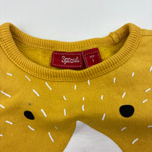 Load image into Gallery viewer, Boys Sprout, fleece lined sweater / jumper, mark on chest, FUC, size 1,  